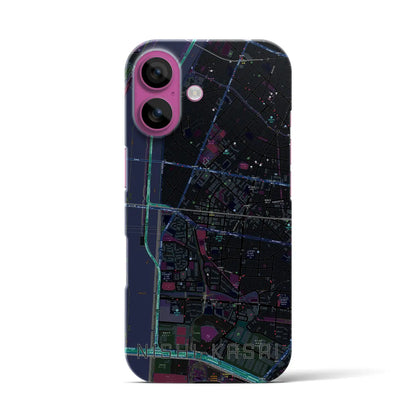 【西葛西（東京都）】地図柄iPhoneケース（バックカバータイプ）