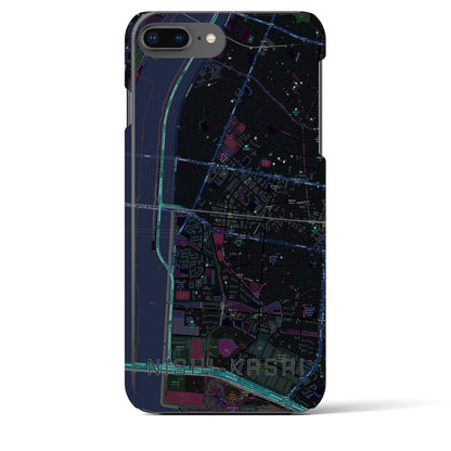 【西葛西（東京都）】地図柄iPhoneケース（バックカバータイプ）