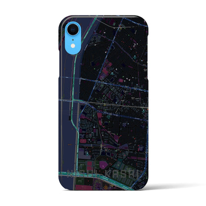 【西葛西（東京都）】地図柄iPhoneケース（バックカバータイプ）