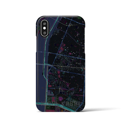 【西葛西（東京都）】地図柄iPhoneケース（バックカバータイプ）