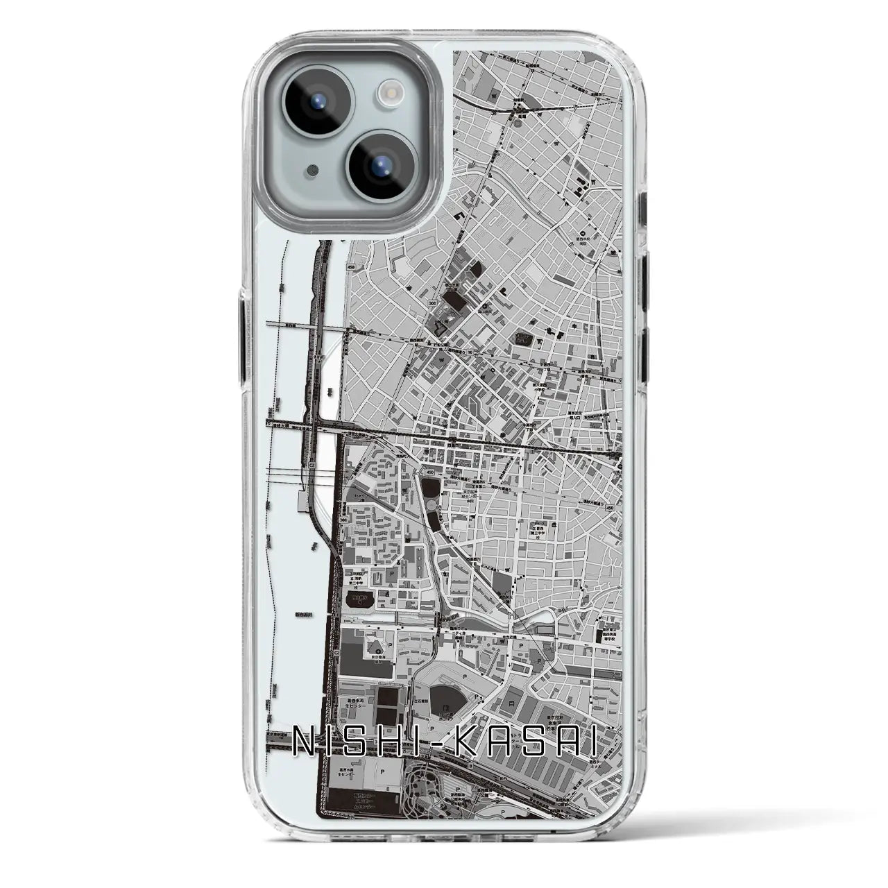【西葛西（東京都）】地図柄iPhoneケース（MagSafeタイプ）