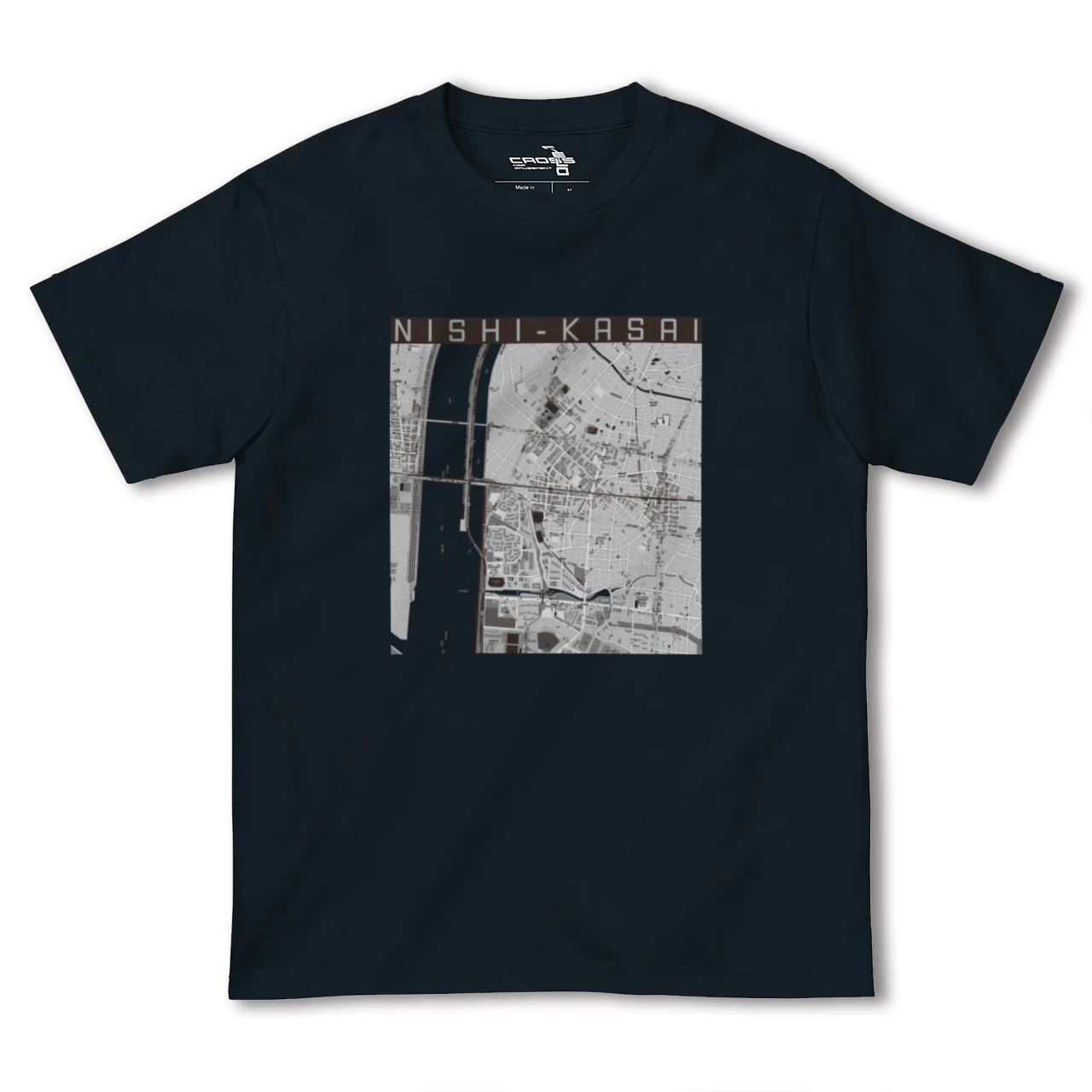 【西葛西（東京都）】地図柄ヘビーウェイトTシャツ