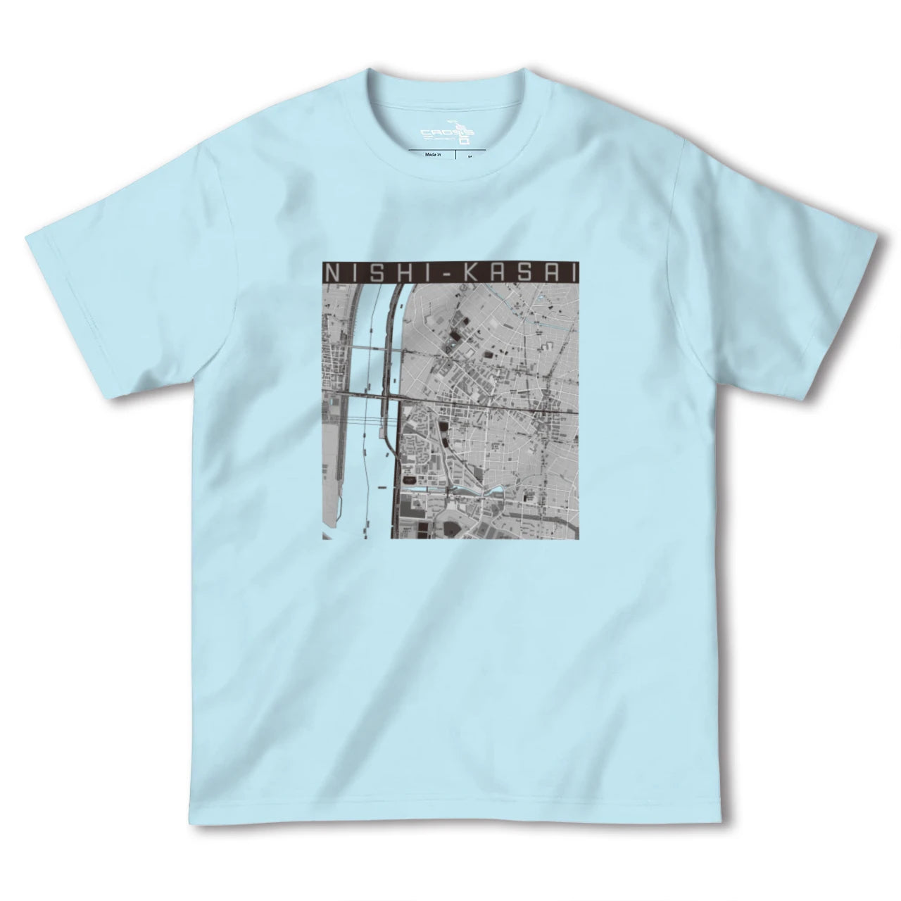 【西葛西（東京都）】地図柄ヘビーウェイトTシャツ