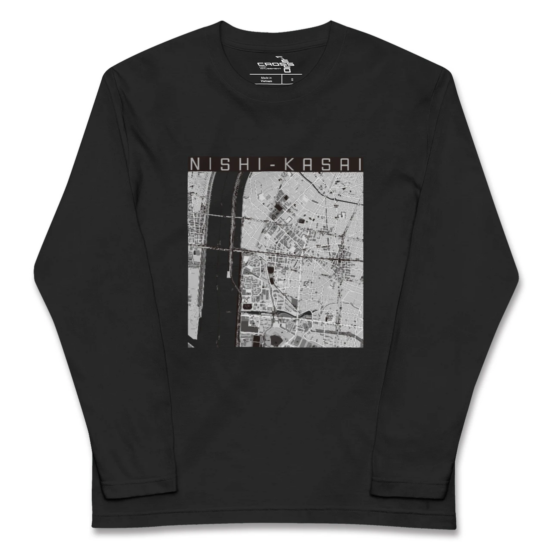 【西葛西(東京都)】地図柄ロングスリーブTシャツ