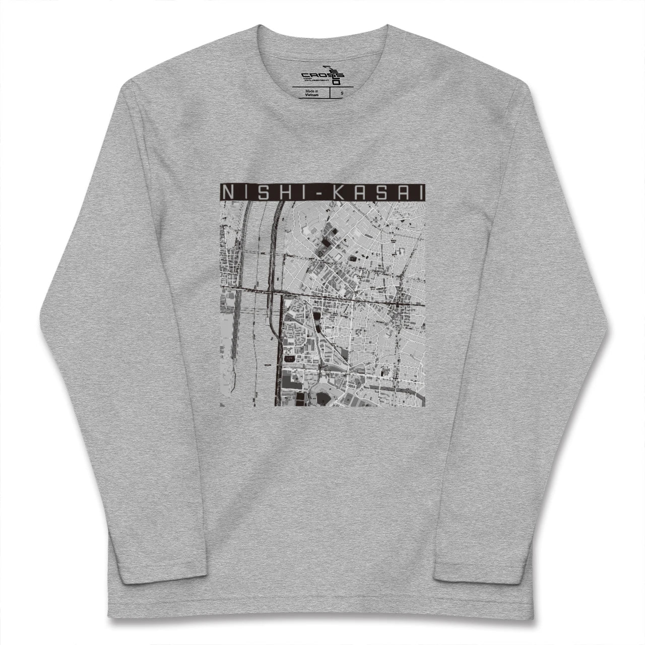 【西葛西（東京都）】地図柄ロングスリーブTシャツ