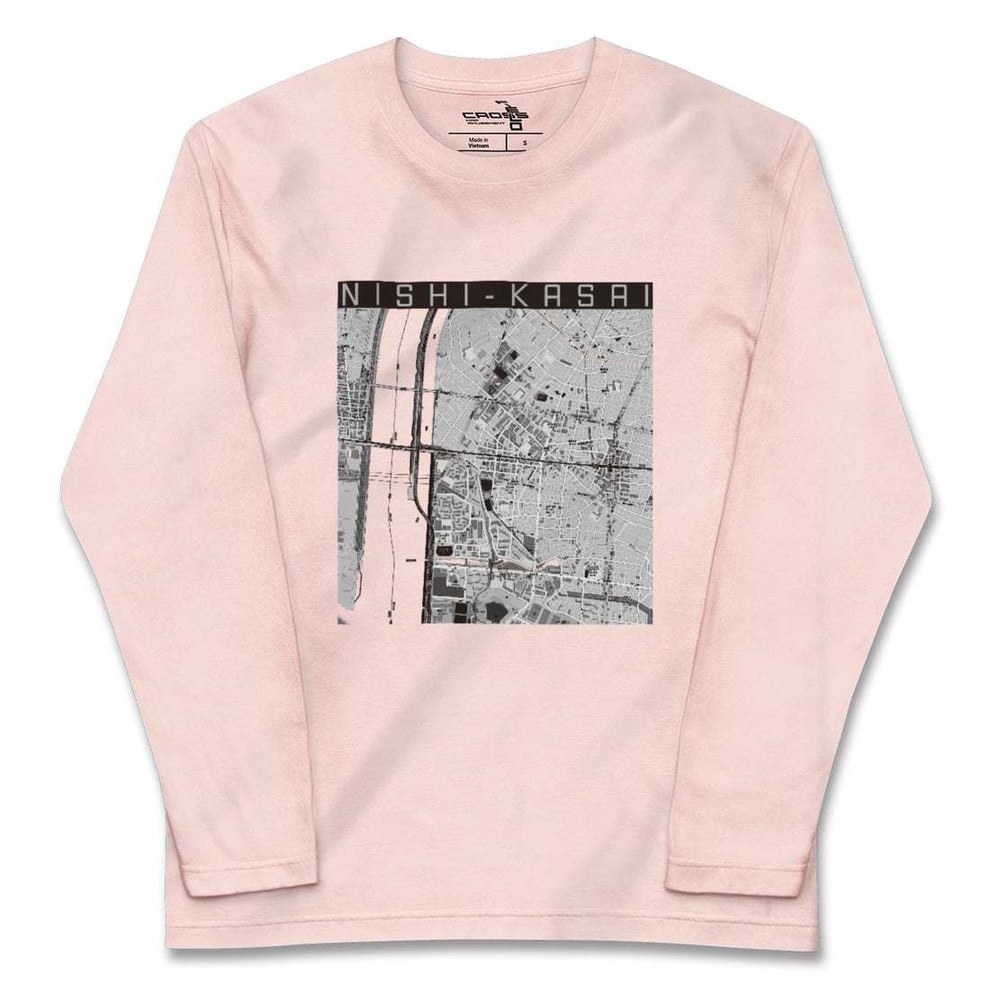 【西葛西（東京都）】地図柄ロングスリーブTシャツ