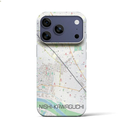 【西川口（埼玉県）】地図柄iPhoneケース（バックカバータイプ）