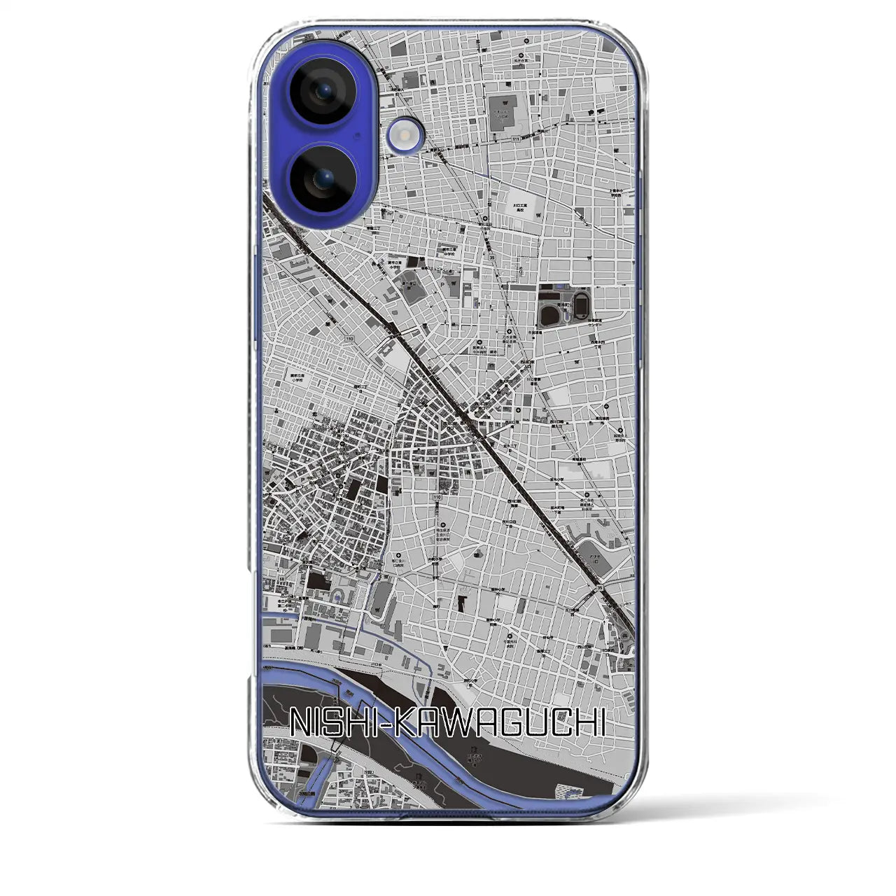 【西川口（埼玉県）】地図柄iPhoneケース（クリアタイプ）