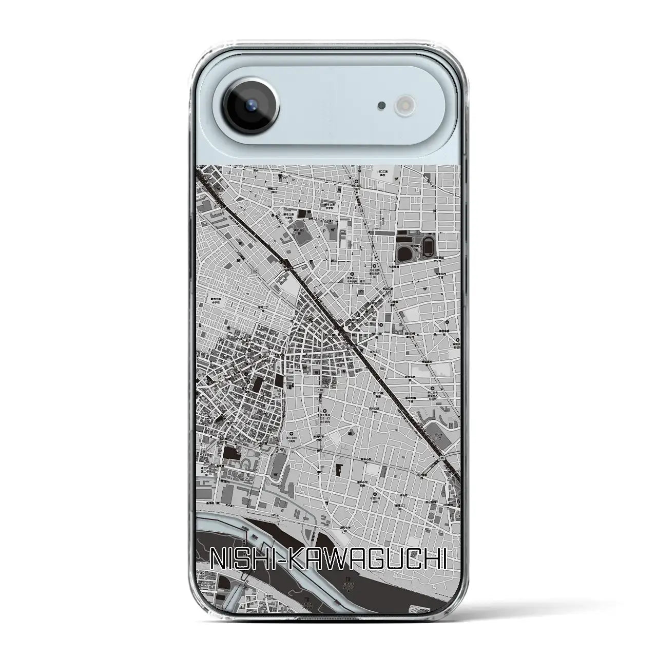 【西川口（埼玉県）】地図柄iPhoneケース（クリアタイプ）