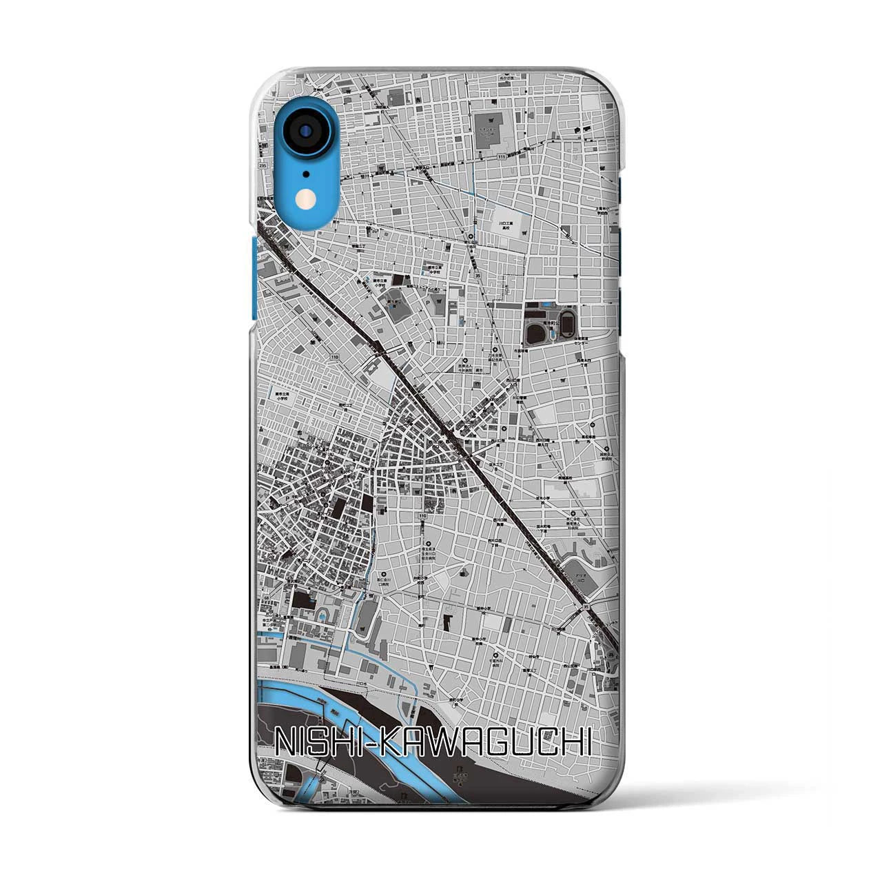 【西川口（埼玉県）】地図柄iPhoneケース（クリアタイプ）