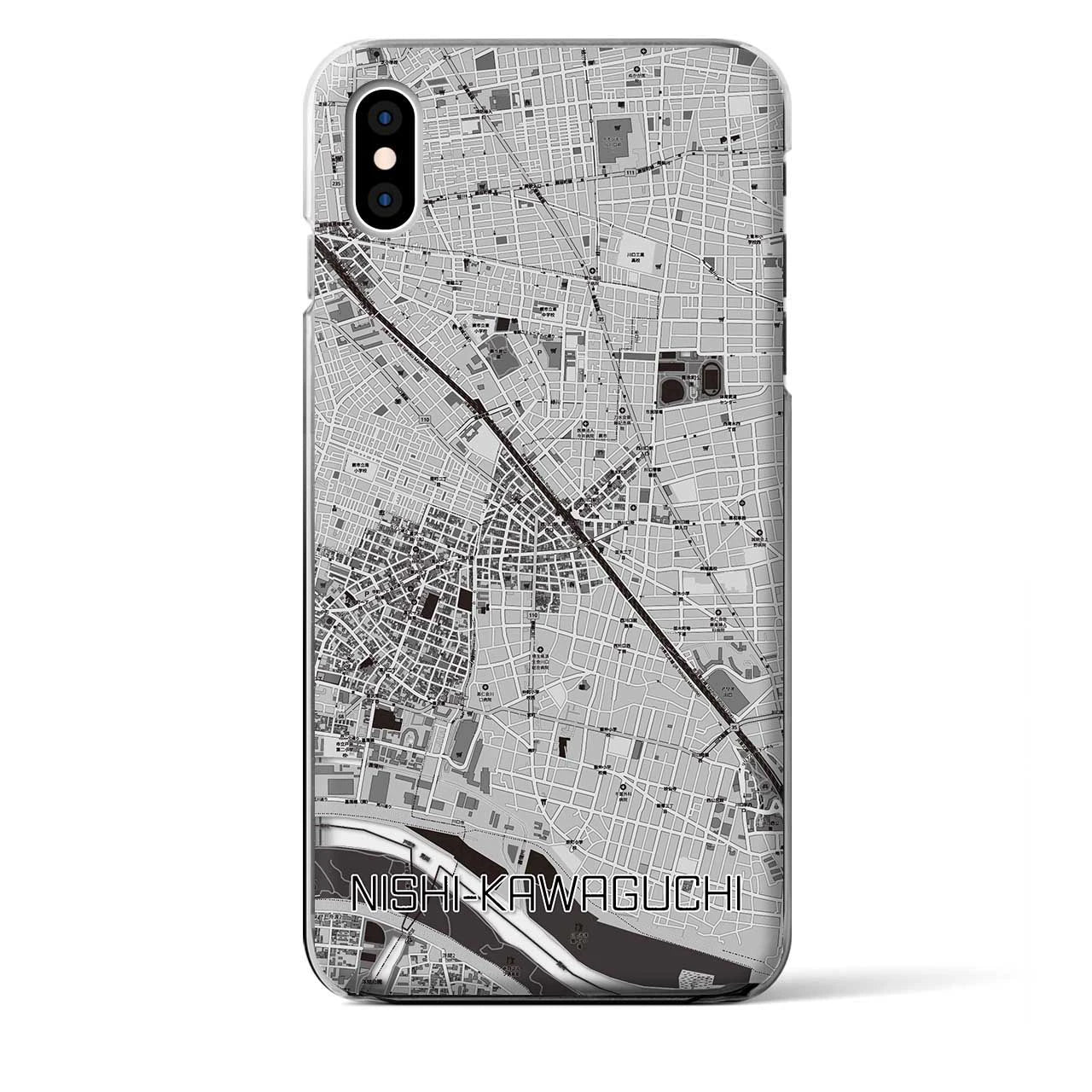 【西川口（埼玉県）】地図柄iPhoneケース（クリアタイプ）