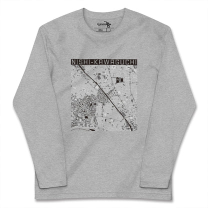 【西川口（埼玉県）】地図柄ロングスリーブTシャツ
