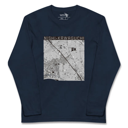 【西川口（埼玉県）】地図柄ロングスリーブTシャツ