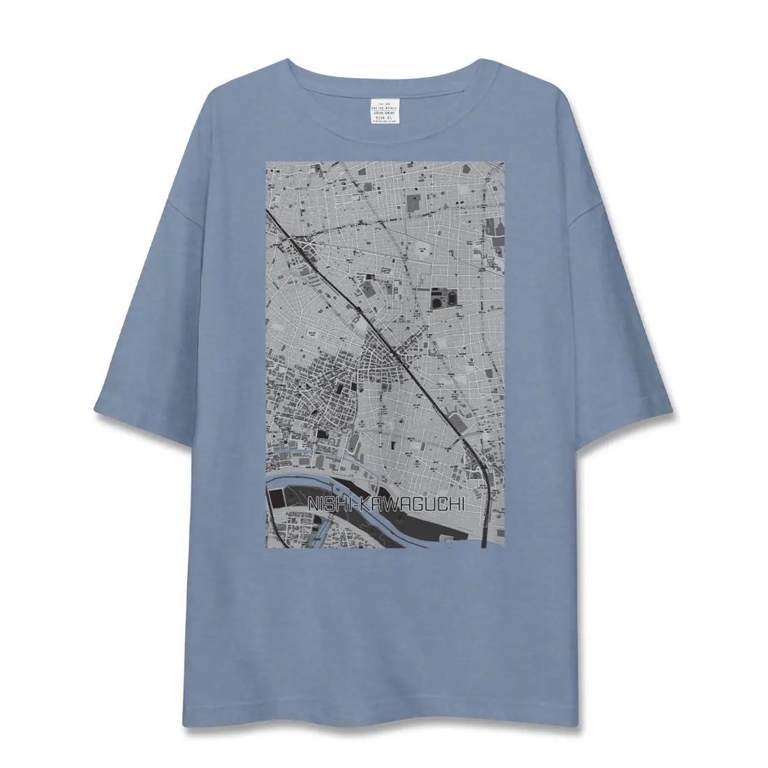 【西川口(埼玉県)】地図柄ビッグシルエットTシャツ