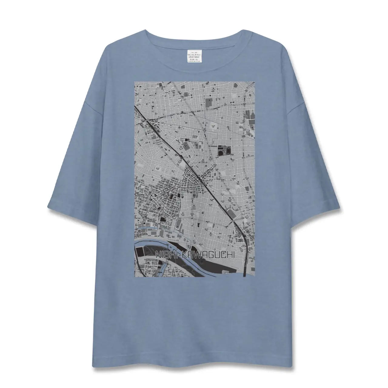 【西川口（埼玉県）】地図柄ビッグシルエットTシャツ
