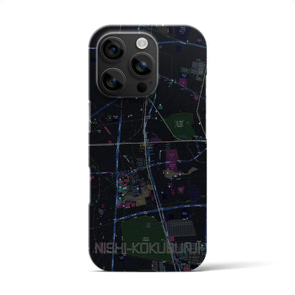 【西国分寺（東京都）】地図柄iPhoneケース（バックカバータイプ）