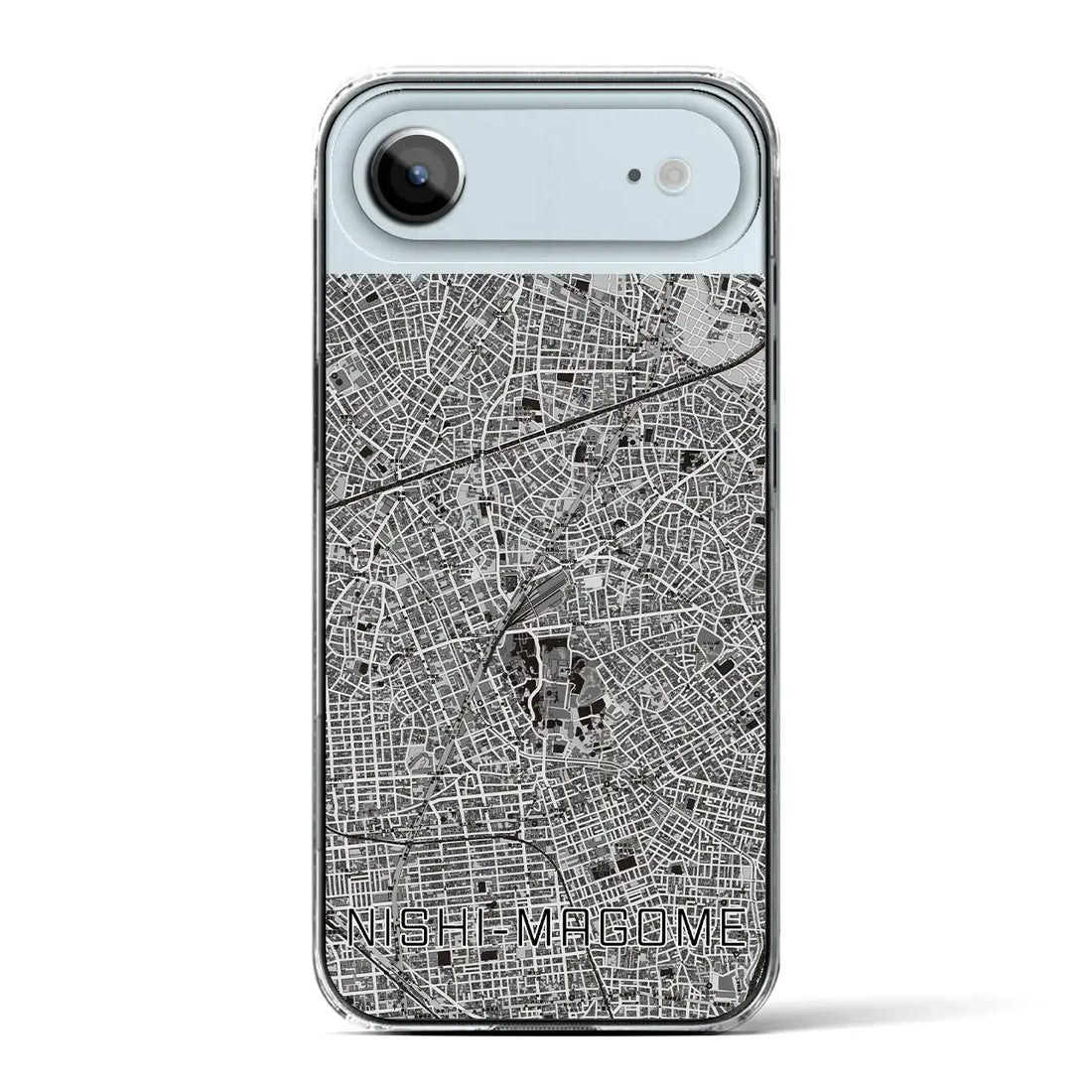 【西馬込（東京都）】地図柄iPhoneケース（クリアタイプ）モノトーン・iPhone 17 Pro Max 用