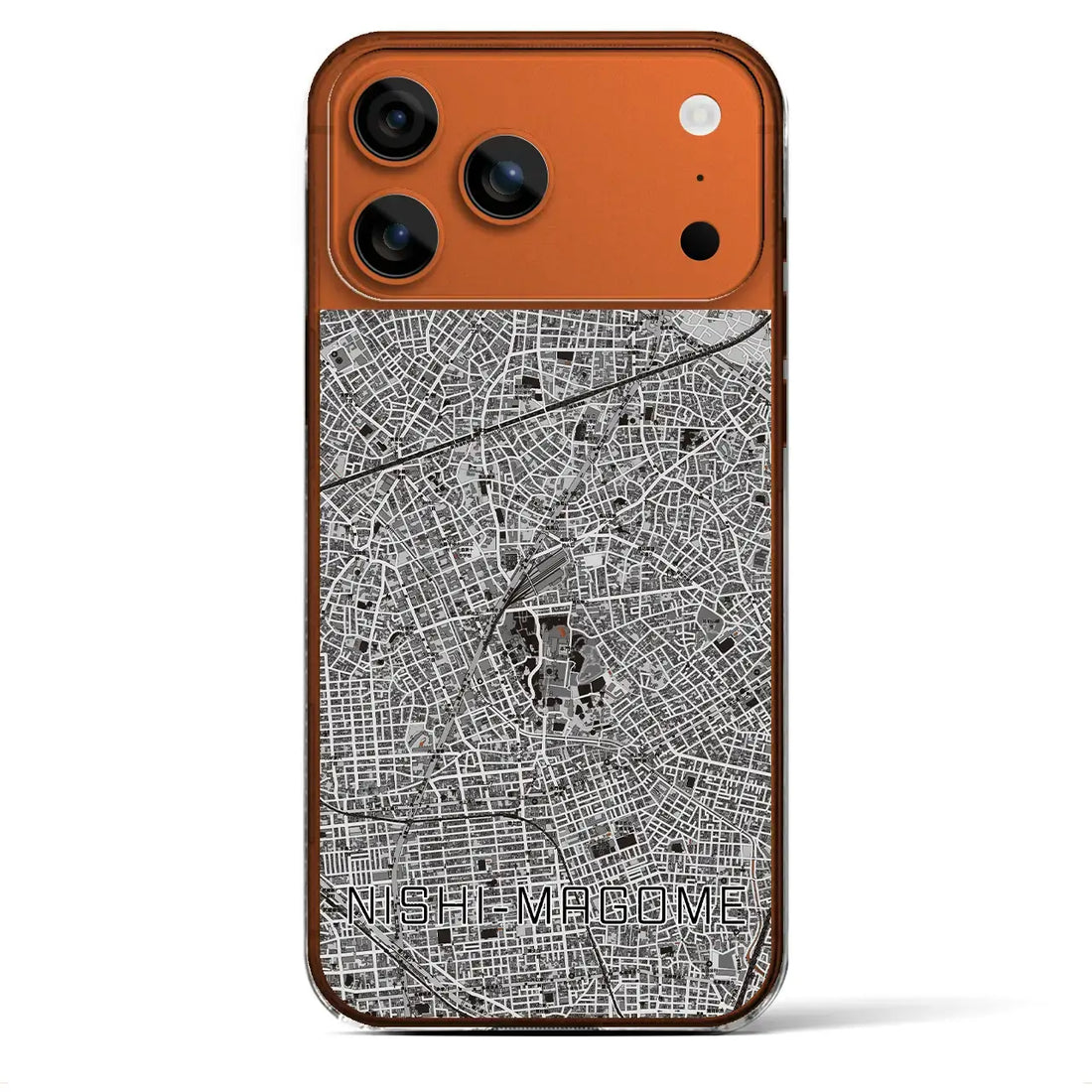 【西馬込（東京都）】地図柄iPhoneケース（クリアタイプ）