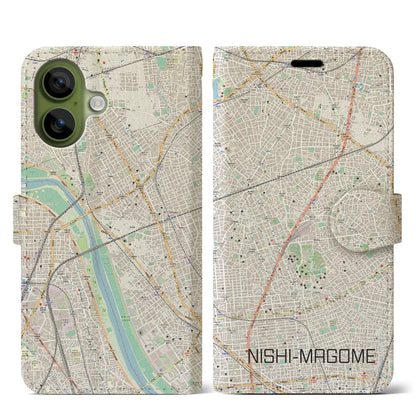 【西馬込（東京都）】地図柄iPhoneケース（手帳タイプ）
