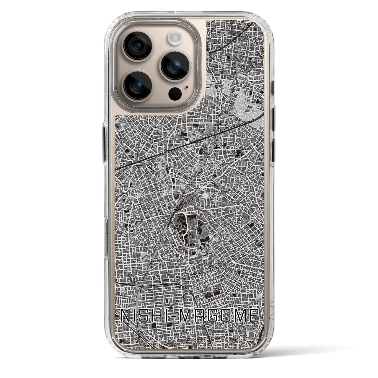 【西馬込（東京都）】地図柄iPhoneケース（MagSafeタイプ）