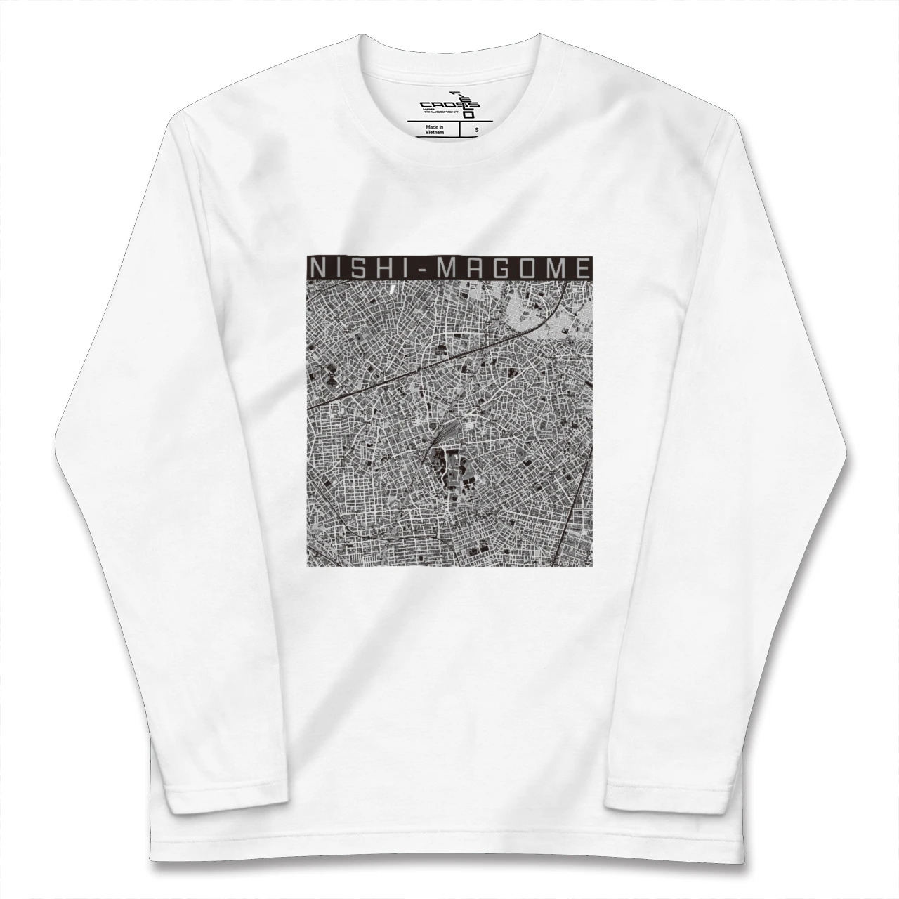 【西馬込（東京都）】地図柄ロングスリーブTシャツ