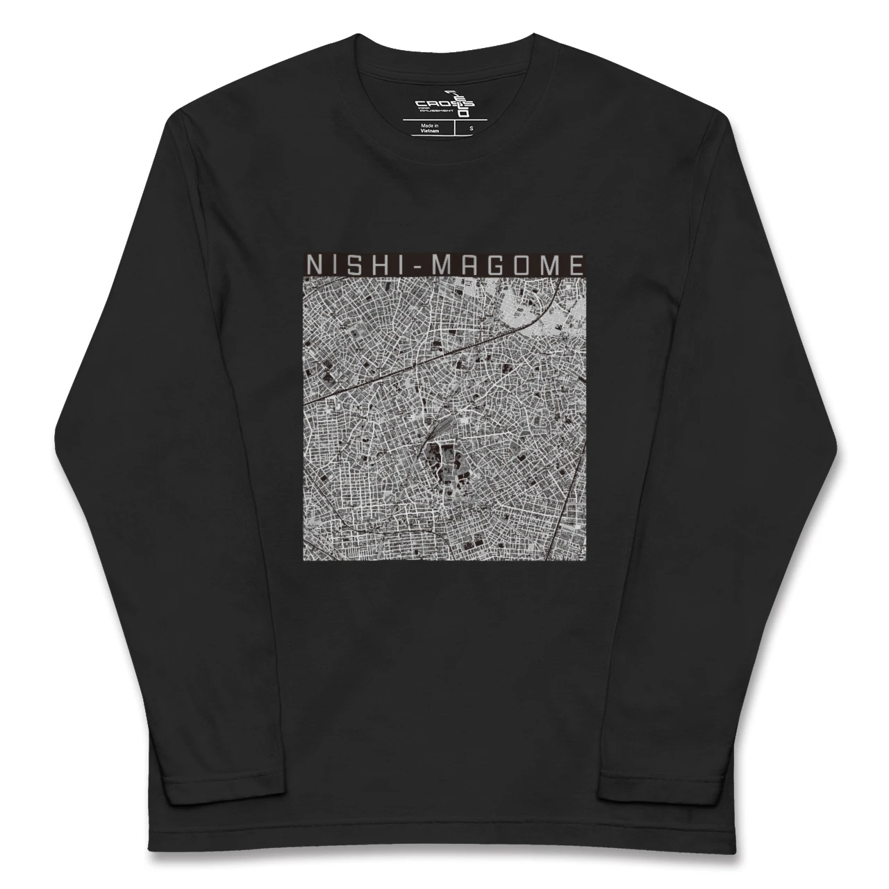 【西馬込（東京都）】地図柄ロングスリーブTシャツ