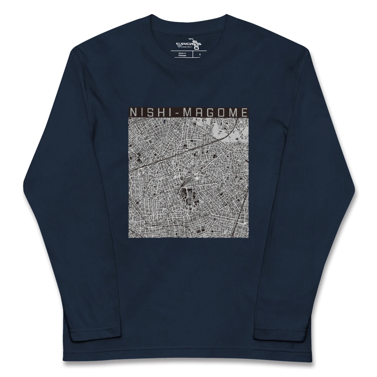 【西馬込（東京都）】地図柄ロングスリーブTシャツ