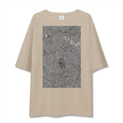【西馬込（東京都）】地図柄ビッグシルエットTシャツ
