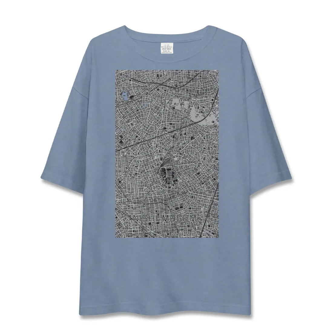 【西馬込（東京都）】地図柄ビッグシルエットTシャツ