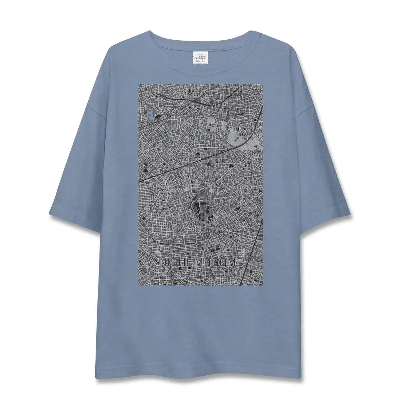 【西馬込（東京都）】地図柄ビッグシルエットTシャツ