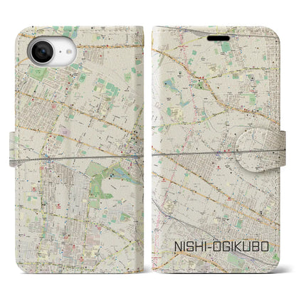 【西荻窪2（東京都）】地図柄iPhoneケース（手帳タイプ）