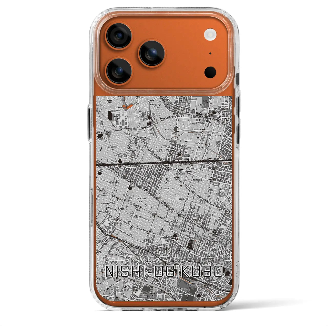 【西荻窪2（東京都）】地図柄iPhoneケース（MagSafeタイプ）