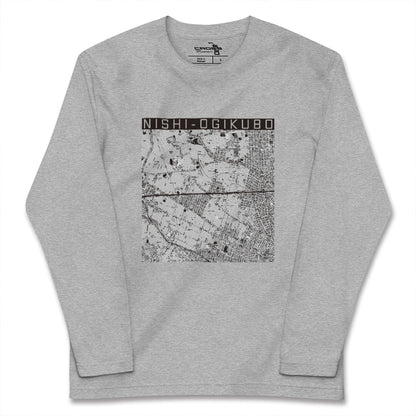 【西荻窪2（東京都）】地図柄ロングスリーブTシャツ