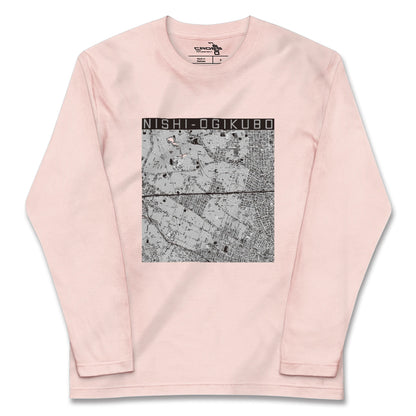 【西荻窪2（東京都）】地図柄ロングスリーブTシャツ