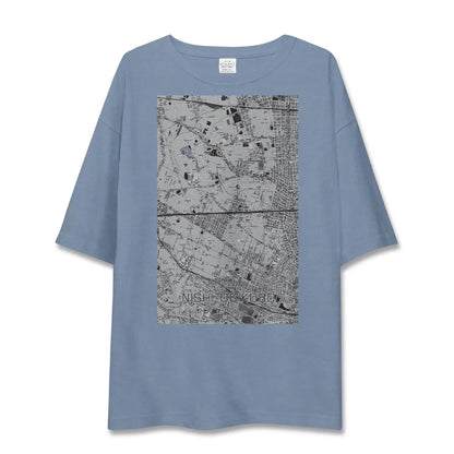 【西荻窪2（東京都）】地図柄ビッグシルエットTシャツ