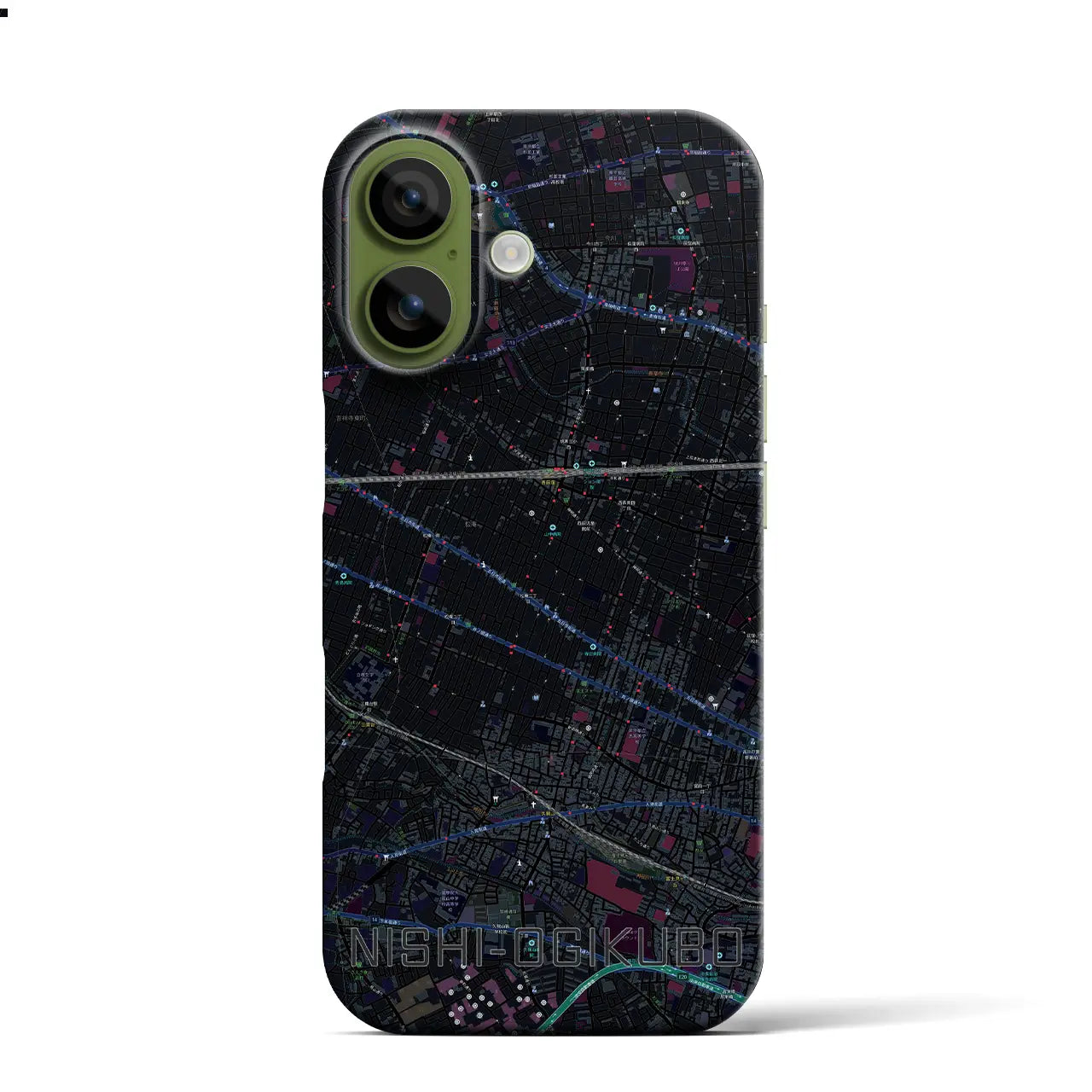 【西荻窪（東京都）】地図柄iPhoneケース（バックカバータイプ）