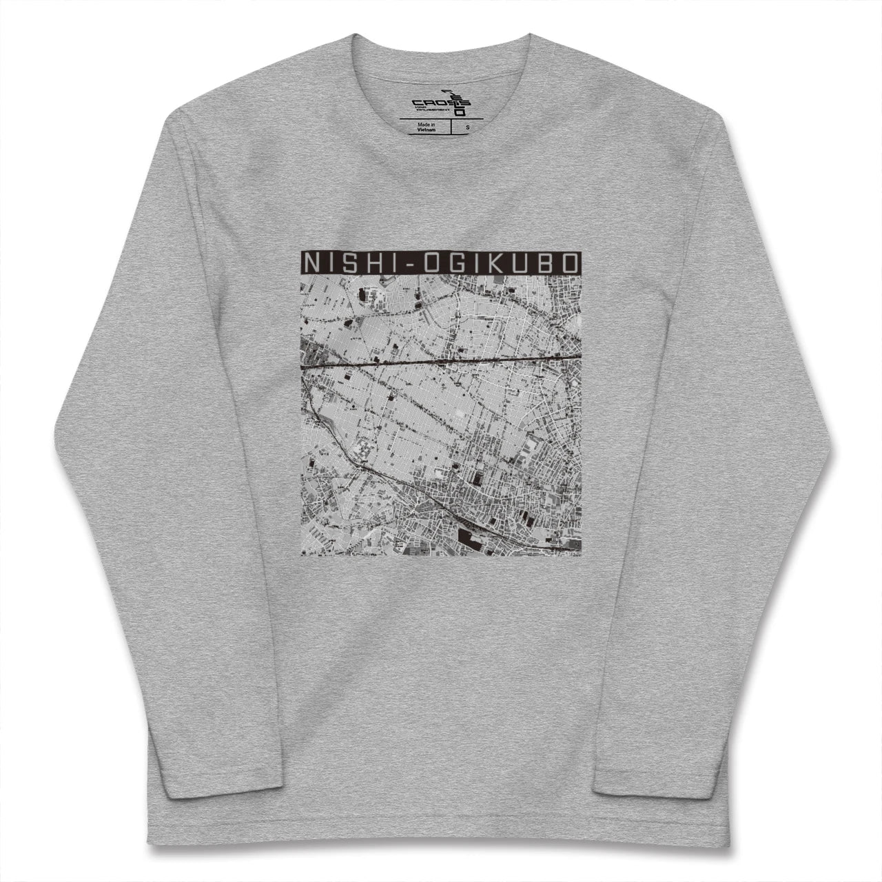 【西荻窪（東京都）】地図柄ロングスリーブTシャツ