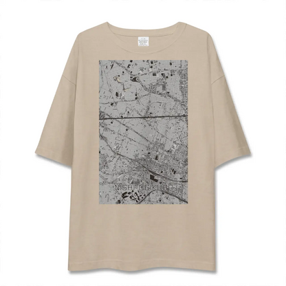 【西荻窪（東京都）】地図柄ビッグシルエットTシャツ