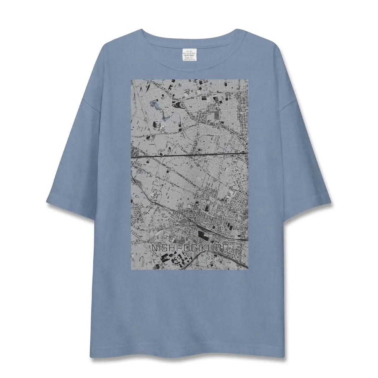 【西荻窪（東京都）】地図柄ビッグシルエットTシャツ