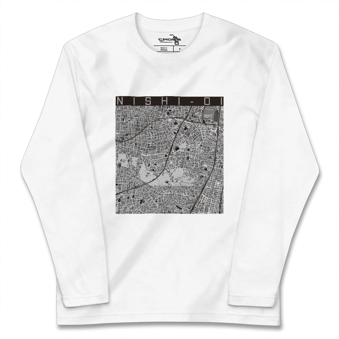 【西大井(東京都)】地図柄ロングスリーブTシャツ
