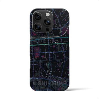 【西大島（東京都）】地図柄iPhoneケース（バックカバータイプ）