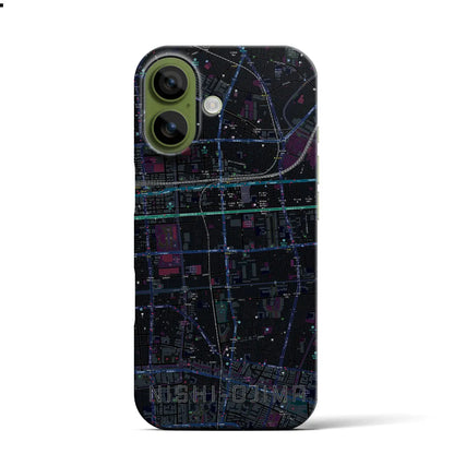 【西大島（東京都）】地図柄iPhoneケース（バックカバータイプ）