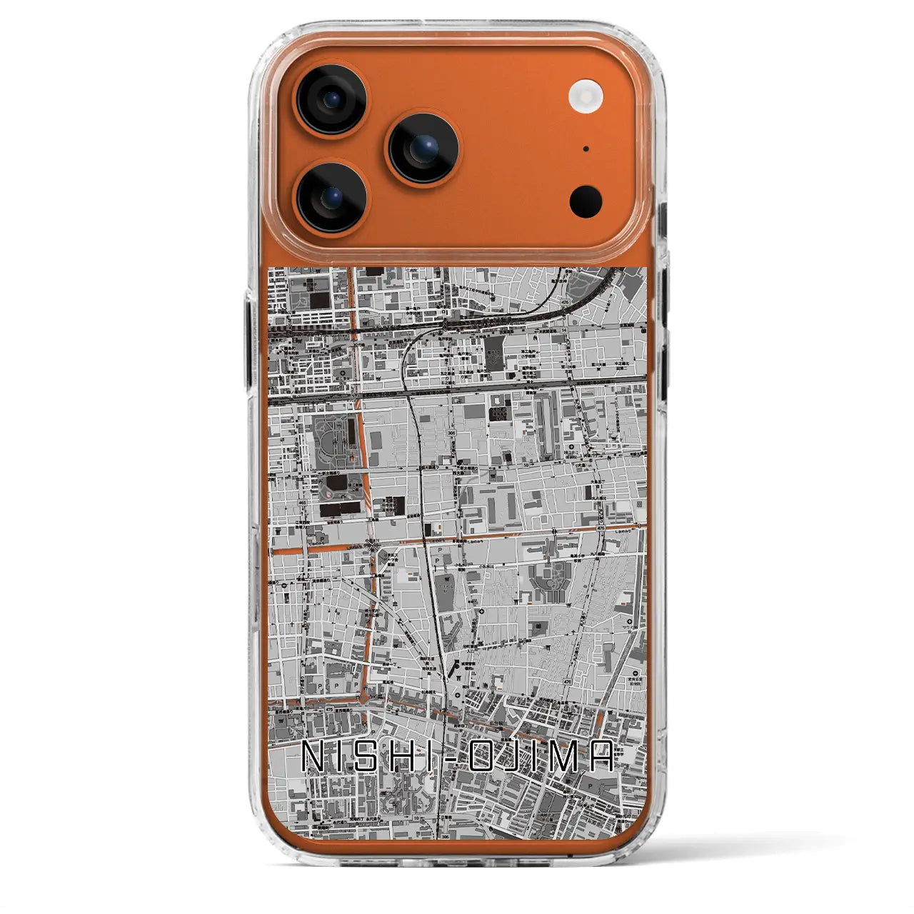 【西大島（東京都）】地図柄iPhoneケース（MagSafeタイプ）