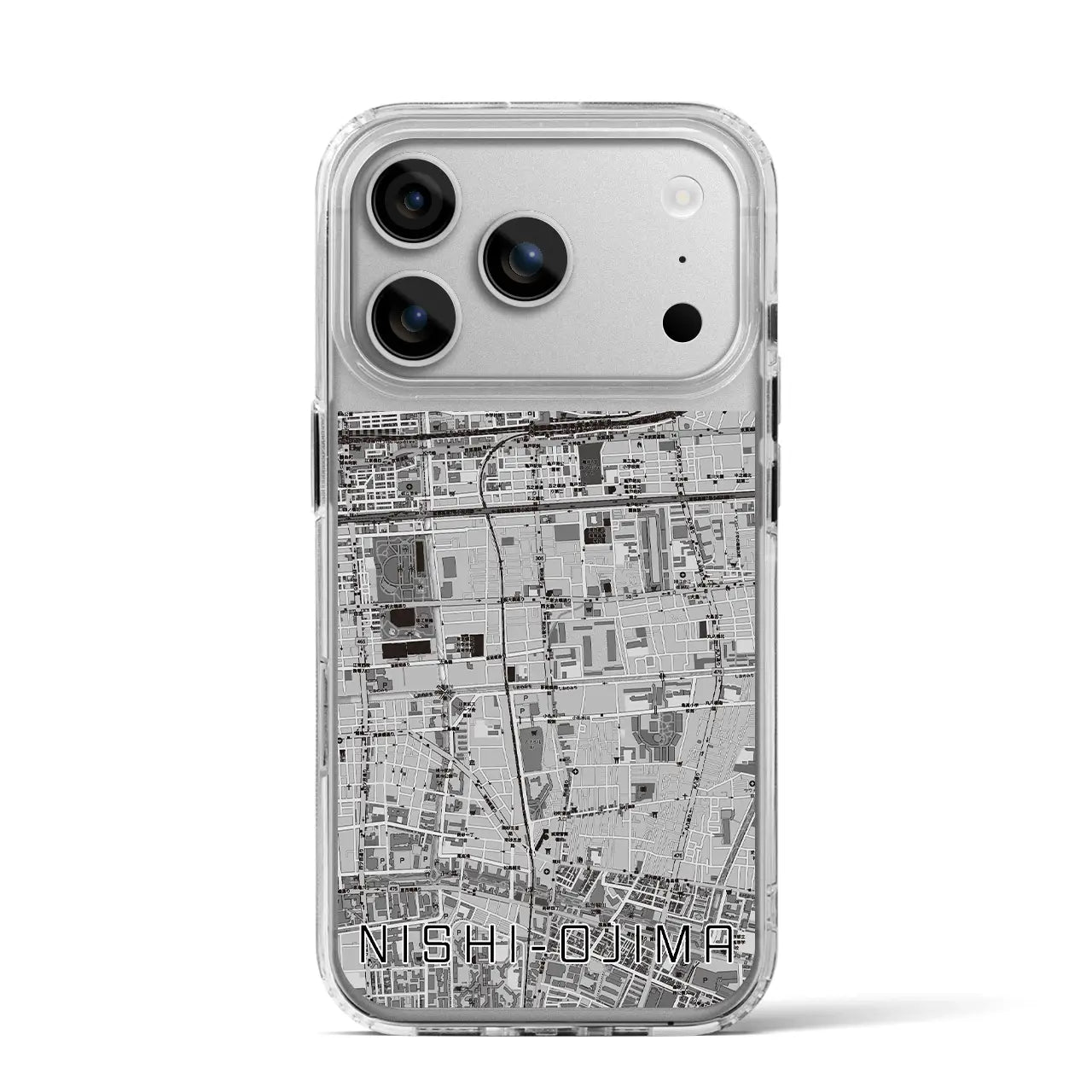 【西大島（東京都）】地図柄iPhoneケース（MagSafeタイプ）