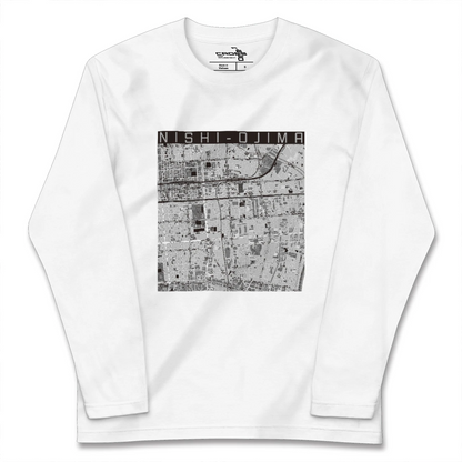 【西大島（東京都）】地図柄ロングスリーブTシャツ