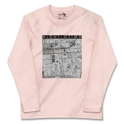 【西大島（東京都）】地図柄ロングスリーブTシャツ