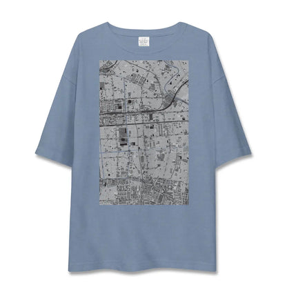 【西大島（東京都）】地図柄ビッグシルエットTシャツ