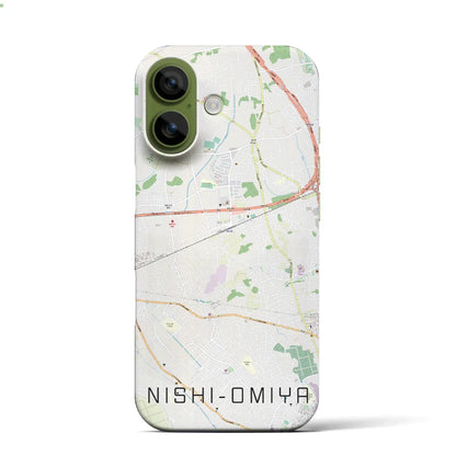 【西大宮（埼玉県）】地図柄iPhoneケース（バックカバータイプ）