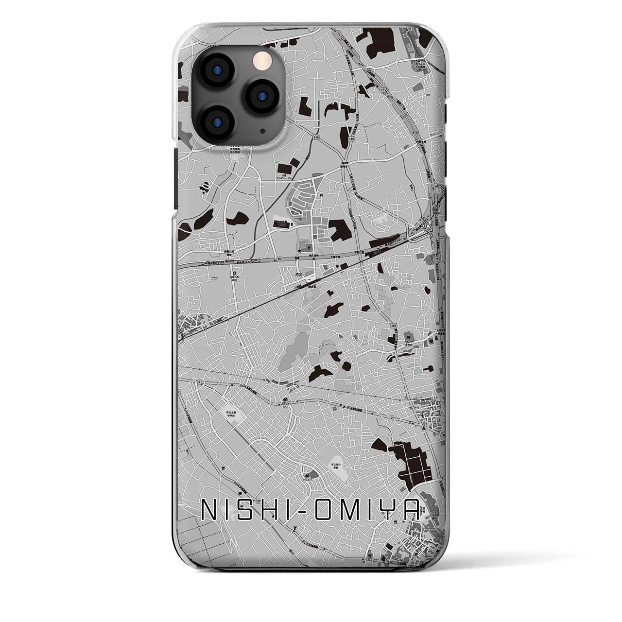 【西大宮（埼玉県）】地図柄iPhoneケース（クリアタイプ）