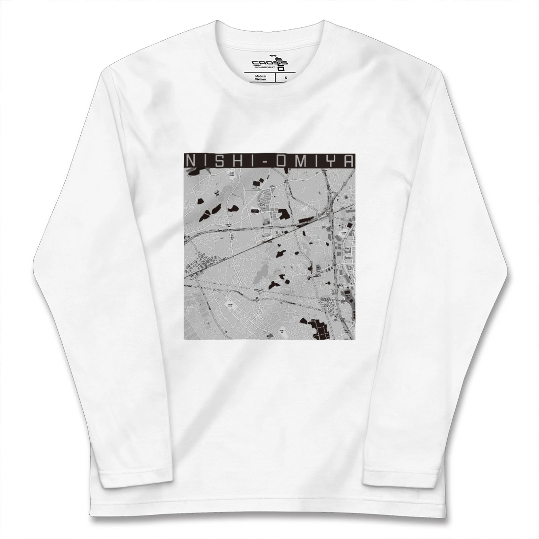 【西大宮(埼玉県)】地図柄ロングスリーブTシャツ